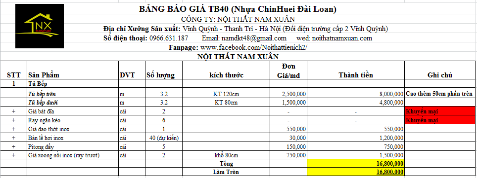 tủ bếp nhựa đài loan TB40 tủ bếp nhựa đài loan TB40